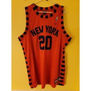 Allan Houston New York Knicks Nike Rewind Swingman Jersey XXL 2XL SEWN Stitched